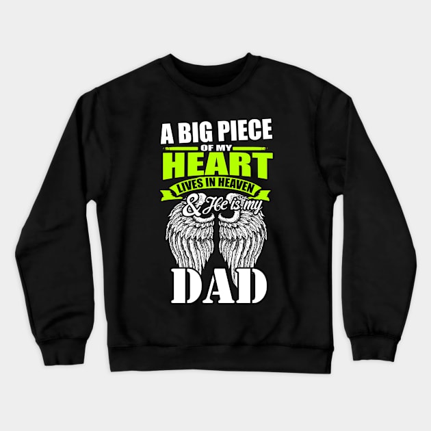 Heaven Dad Crewneck Sweatshirt by D3monic